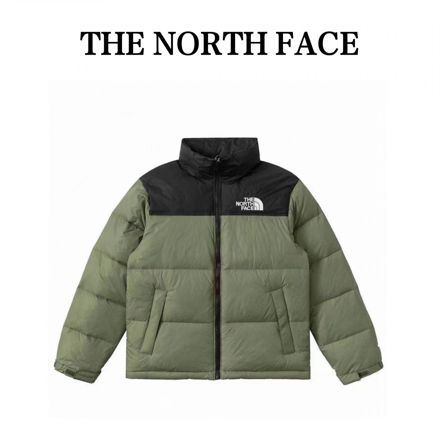 North Face 1996 Retro Nuptse 700 Fill Packable Jacket Black/Army Green ...